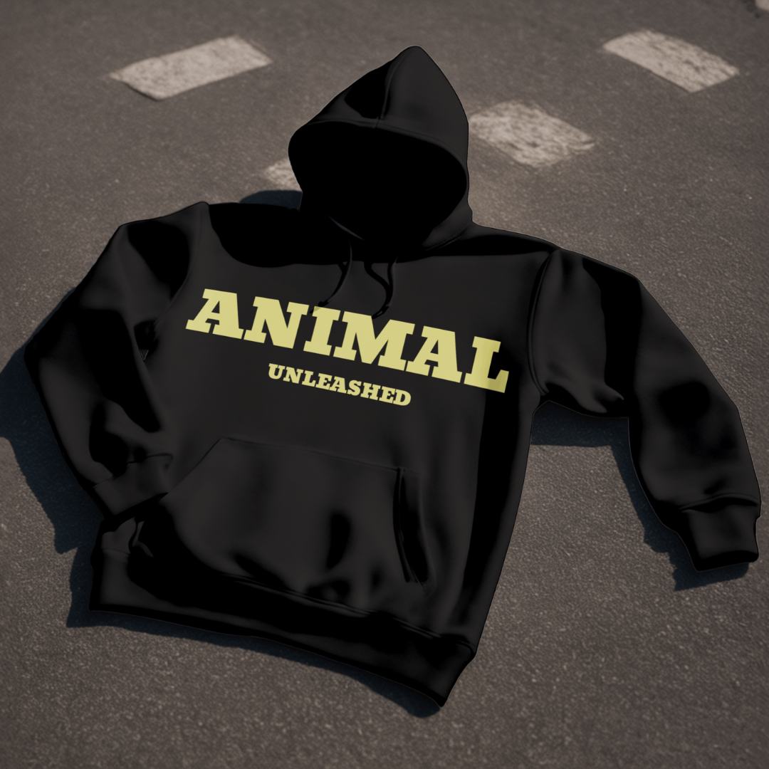 Animal Unleashed - oversized hoodie Unfussy Fashion