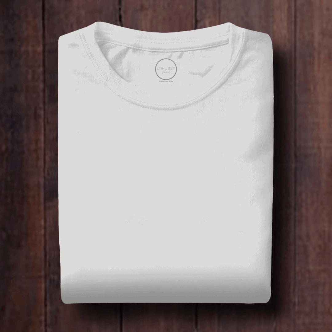 Unisex white Oversized t shirt Unfussy Fashion